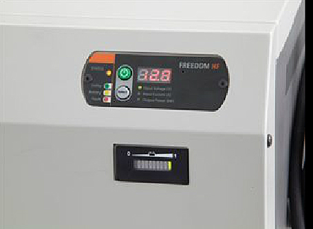 Digital power display on front of case